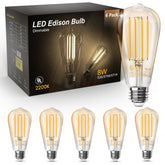 TJOY Vintage Edison amber glow bulb for warm living room ambiance