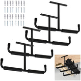 Tlence overhead garage hook 4-pack ready for organized storage and easy access.