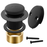 TLOZX matte black tiptoe drain assembly for smooth bath drainage
