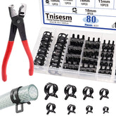 Tnisesm 81Pcs spring band hose clamps kit for quick, secure connections.