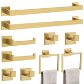TNOMS brushed gold towel bar 23-6 inch adds modern style and rust resistance