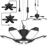Toberich 2-pack garage light panel assembly delivers even, bright illumination for workshops.