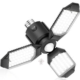 Toberich motion sensor garage light with panels tilted for precise coverage