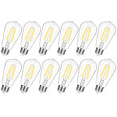 TOBUSA vintage LED Edison bulbs 12-pack box for easy setup and replacement