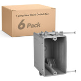 Togalonn 1-Gang New Work Box front view highlights compact, easy-mount design for studs.