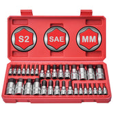 TOHOME Master hex bit socket set with 1/4 inch drive for quick automotive repairs