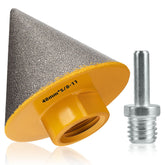 TolleSonne diamond beveling bit in action bevels ceramic hole edges