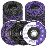 TolleSonne strip disc 4in removes paint from metal and wood.