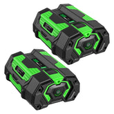 TOMAPEX 56V upgraded 2-pack battery powering EGO tools