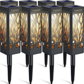 TomCare solar lights with bigger size glow for bright pathway illumination
