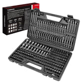 TOMMARS 208pc master set rust-resistant bits for longevity