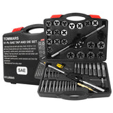TOMMARS 51pc tap and die set kit layout for easy part selection