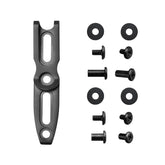 TONIFE pocket clip with hole spacing for versatile sheath mounting.
