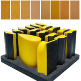 Tonmp total 56 pcs sanding set foam block for smooth wood finishes.