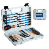 Toolant 21pcs extra-long nut driver set shown as an organized kit for versatile projects