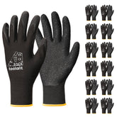 toolant crinkle latex gloves closeup showing reinforced grip for tough jobs.