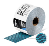 toolant diamond-shaped 400 grit sandpaper roll for wood and metal finishing.