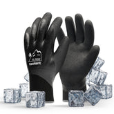 Toolant waterproof gloves with double nitrile dip, offering strong palm grip in oily cold conditions