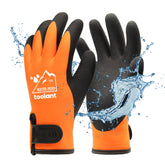 Toolant waterproof winter gloves with palm-dip for dry hands in wet conditions.