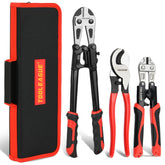 TOOLEAGUE 14-inch bolt cutter cutting thick metal with heavy-duty power