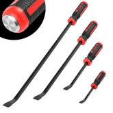 TOOLEAGUE 8-inch pry bar with thick strike cap for precise leverage in tight spaces.