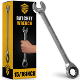 Toolguards 15-16 inch ratcheting wrench in full view showing slim profile for easy access