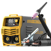 TOOLIOM 135A TIG welder front view with lift TIG capability for versatile welding.