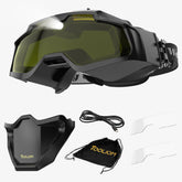 TOOLIOM auto darkening welding goggles, front view, enhanced eye protection during welding tasks.