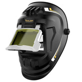 TOOLIOM flip-front lens welding helmet for easy eye protection during welding tasks.