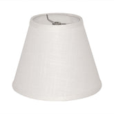 TOOTOO STAR barrel white lampshade top view with natural linen fabric for living spaces