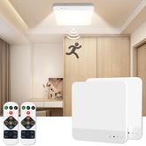 TOOWELL motion sensor ceiling light with remote illuminating closet spaces for hands-free convenience
