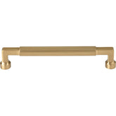 Top Knobs Cumberland pull honey bronze closeup emphasizes durable finish for daily cabinet use