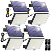 Topabol 400LED solar light with split-panel design for flexible outdoor illumination