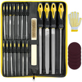 Topec 26-piece flat, triangle, and round files for precise metal shaping