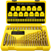 Topec 35-piece screw extractor set close-up for tough bolt removal.