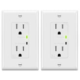 TOPGREENER decorator receptacle with surge indicator for safer electronics