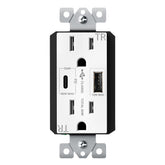 TopGreener GaN PD USB outlet front view highlighting compact design and high-power charging
