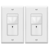TopGreener PIR motion sensor switch front view for hands-free lighting control.