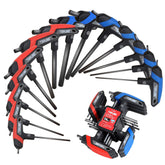 Topline 14-piece hex key set with storage rack keeps tools organized for home repairs