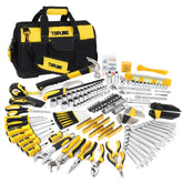 Topline 467 piece tool set in open bag for easy access and organization