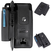 Topstache leather multitool sheath with belt clip for easy daily carry