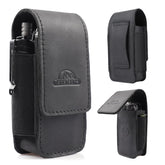 Topstache leather multitool sheath on belt shows compact fit for daily carry