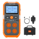 TopTes Guard-101 four-gas monitor shows real-time readings for safety