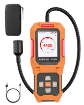 TOPTES PT-830S front TFT display shows real time gas readings for quick checks.
