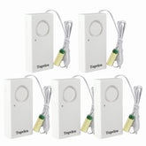 Topvico water-leak detector alarm shows a loud 120dB alert for rapid warnings.