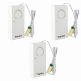 Topvico water leak sensor front view with 120dB alarm for fast alerts.