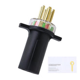 TOPVOP auto 7865L 7-way trailer-plug-tester shows circuit status for quick troubleshooting.