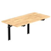 TORACK heavy-duty wall-mounted folding workbench top offers stable project space.