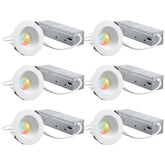 TORCHSTAR 2in recessed light with anti-glare baffle trim for comfortable lighting.