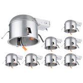 TORCHSTAR 8-pack 6-inch remodel recessed housing for safe installation